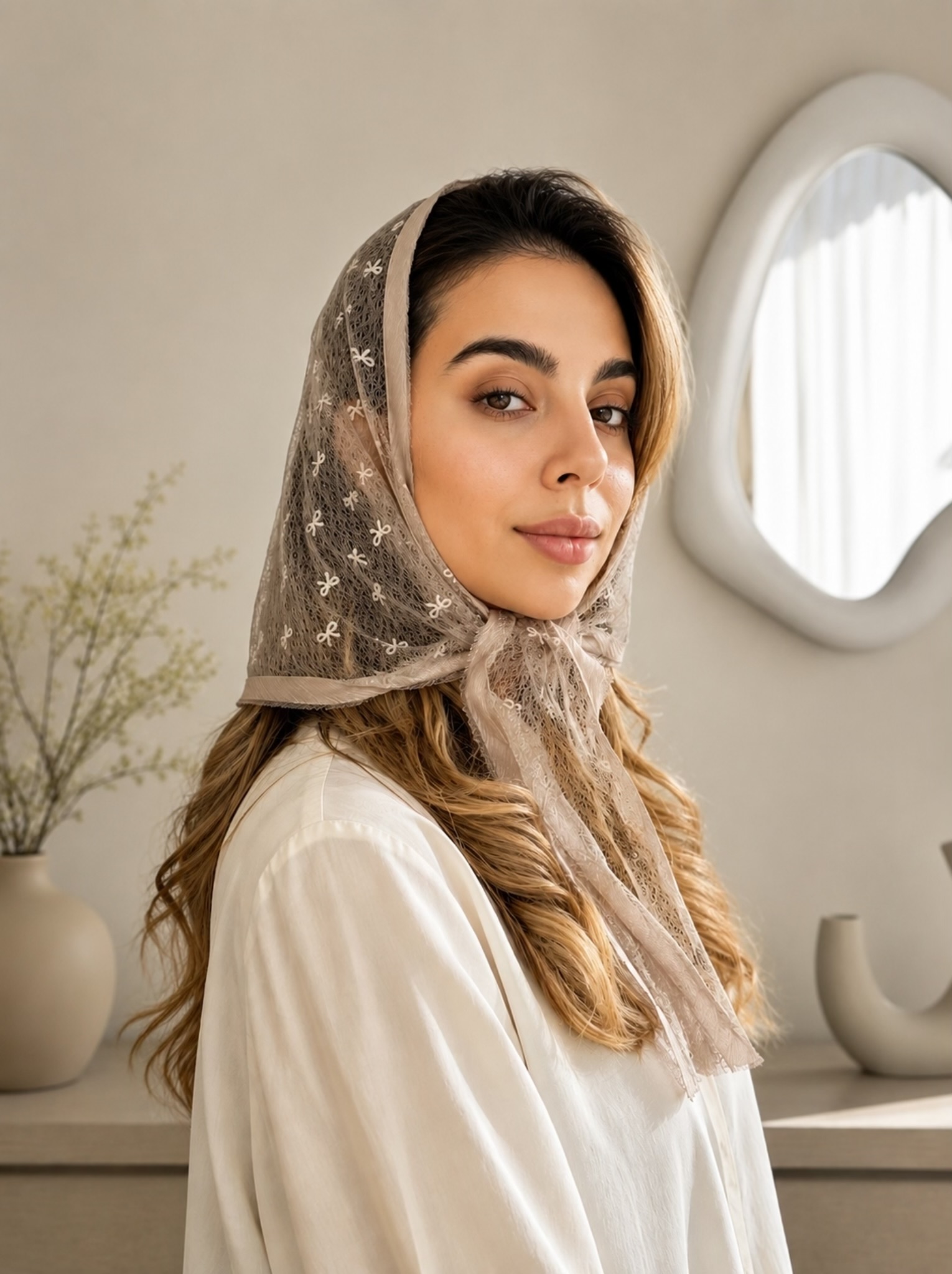 مینی اسکارف پاپیونی